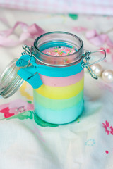 Panna cotta kolorowa © dusiowa