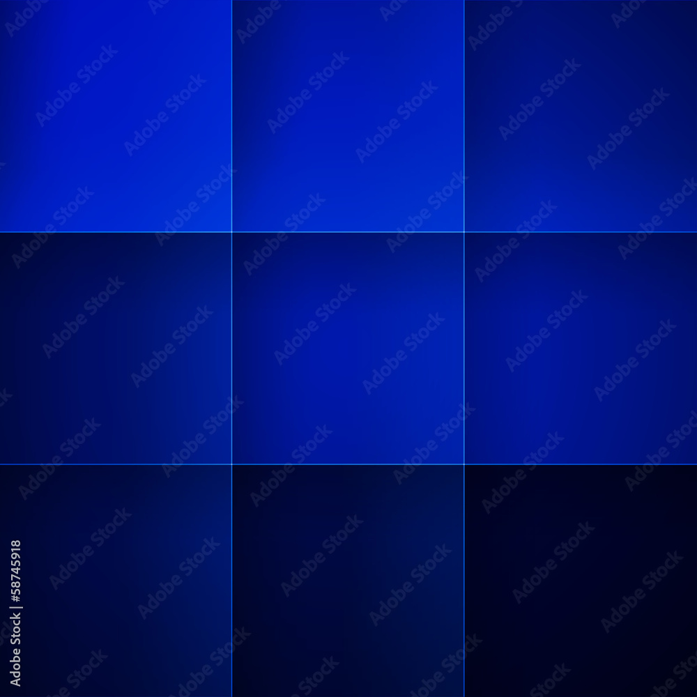 Aufkleber Abstract blue rectangle shapes vector background