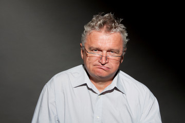 Frustrierter Geschäftsmann