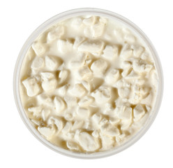 Bowl with fresh cottage cheese