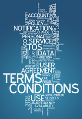 Word Cloud "Terms and Conditions"