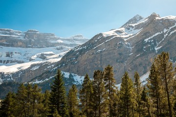 Obraz premium Pyrenees mountains in Cirque de Gavarnie, France