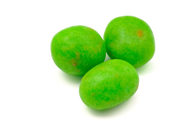 Raisins covered with glaze