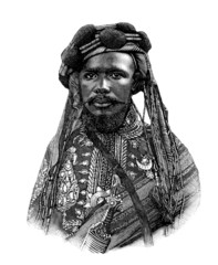 Comorian Sultan - 19th century - obrazy, fototapety, plakaty