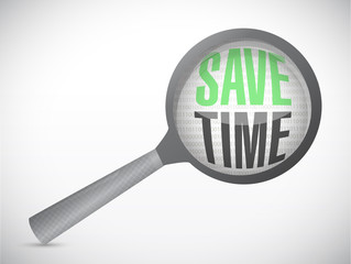 save time magnify review illustration design