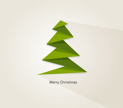 Christmas tree flat design