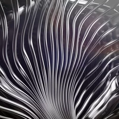 Küchenrückwand glas motiv Abstract metal silver stripes art background © 123dartist