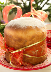 Panettone - traditional Italian Christmas cake