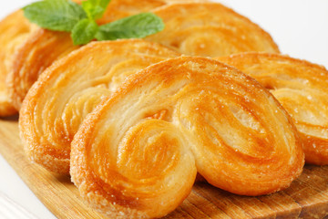 Palmiers - puff pastry cookies