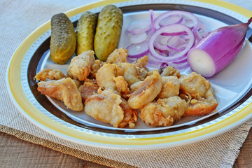 Pork greaves