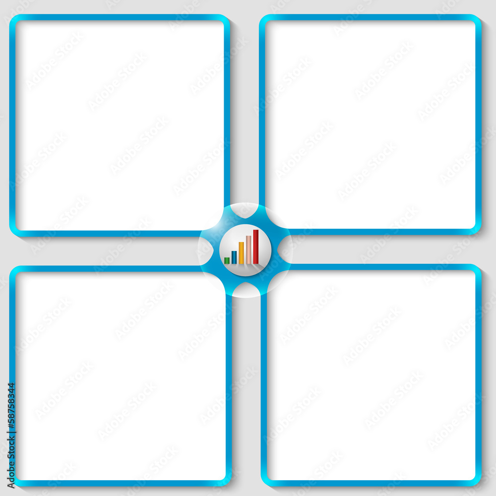 Poster four vector associated text frames with graph
