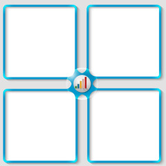 four vector associated text frames with graph