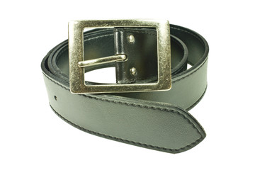Black belt on a white background