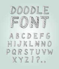 Hand drawn font