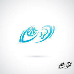 Eye and ear symbol