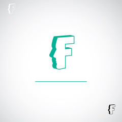 F letter sign