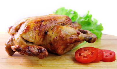 Roasted chicken and vegetables