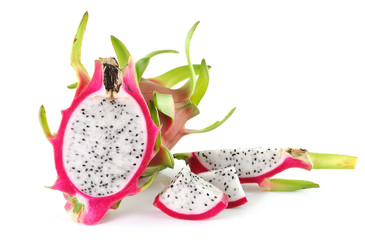 Dragon Fruit on white background