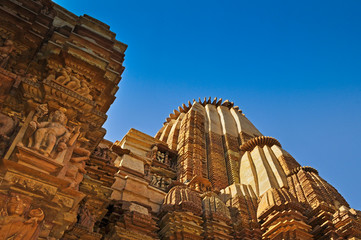 Top of Kandariya Mahadeva Temple, Khajuraho, India, UNESCO site