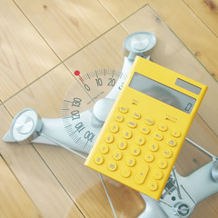 電卓と体重計