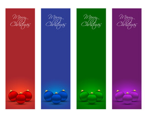 Vertical Christmas banners