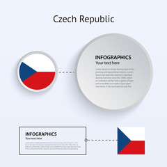 Czech Republic Country Set of Banners.