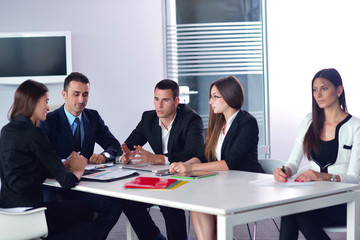 business people group in a meeting at office