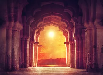 Poster Im Rahmen Alter Tempel in Indien © pikoso.kz