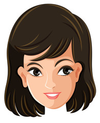 A female's face