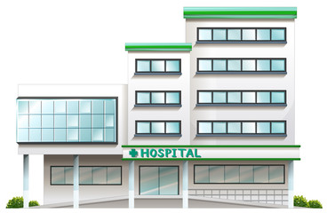 A hospital building