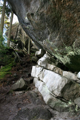 Formations caused by karst phenomena.