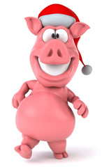 Naklejka premium Pig