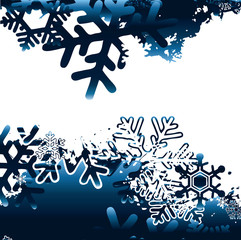 abstract background with snowflakes