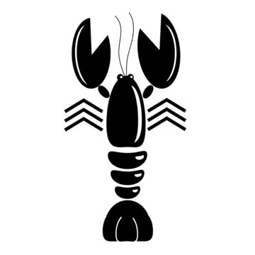 Lobster isolated illustration on white background