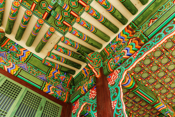 Korean painting traditional architecture