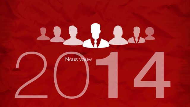 Nous vous souhaitons Bonne Ann&eacute;e 2014 animation