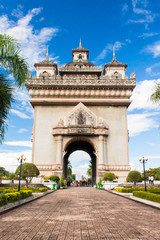 Fototapeta na wymiar Patuxai Pomnik, Vientiane, Laos