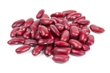 dried red beans isolated on white background - obrazy, fototapety, plakaty