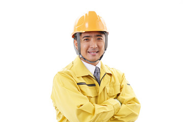 笑顔の労働者