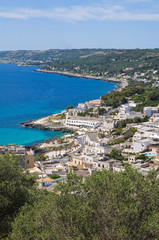 Obraz premium Panoramic view of Castro. Puglia. Italy.