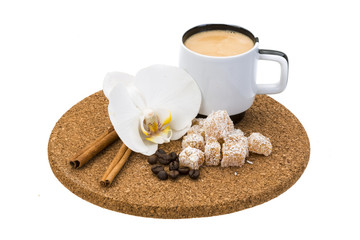 Coffee with Turkish delight