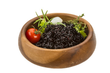 Black boiled rice