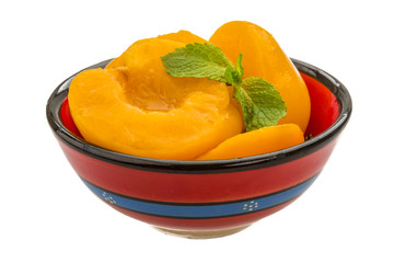 Marinated peaches