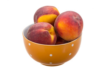 Bright ripe peaches