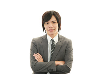 笑顔のビジネスマン