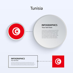 Tunisia Country Set of Banners.
