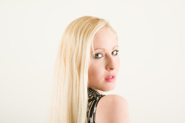 junges blondes Model