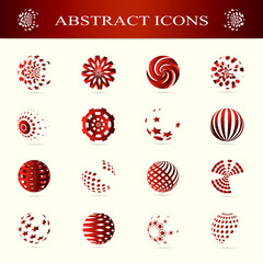 Unusual Icons Set - Isolated On White Background