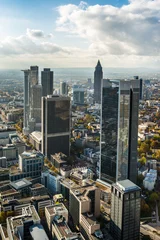 Foto auf Glas Germany Frankfurt city skyline © NilsZ