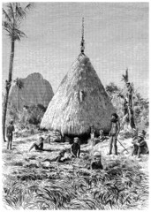 Traditional Kanak Chief's Home - 19th century